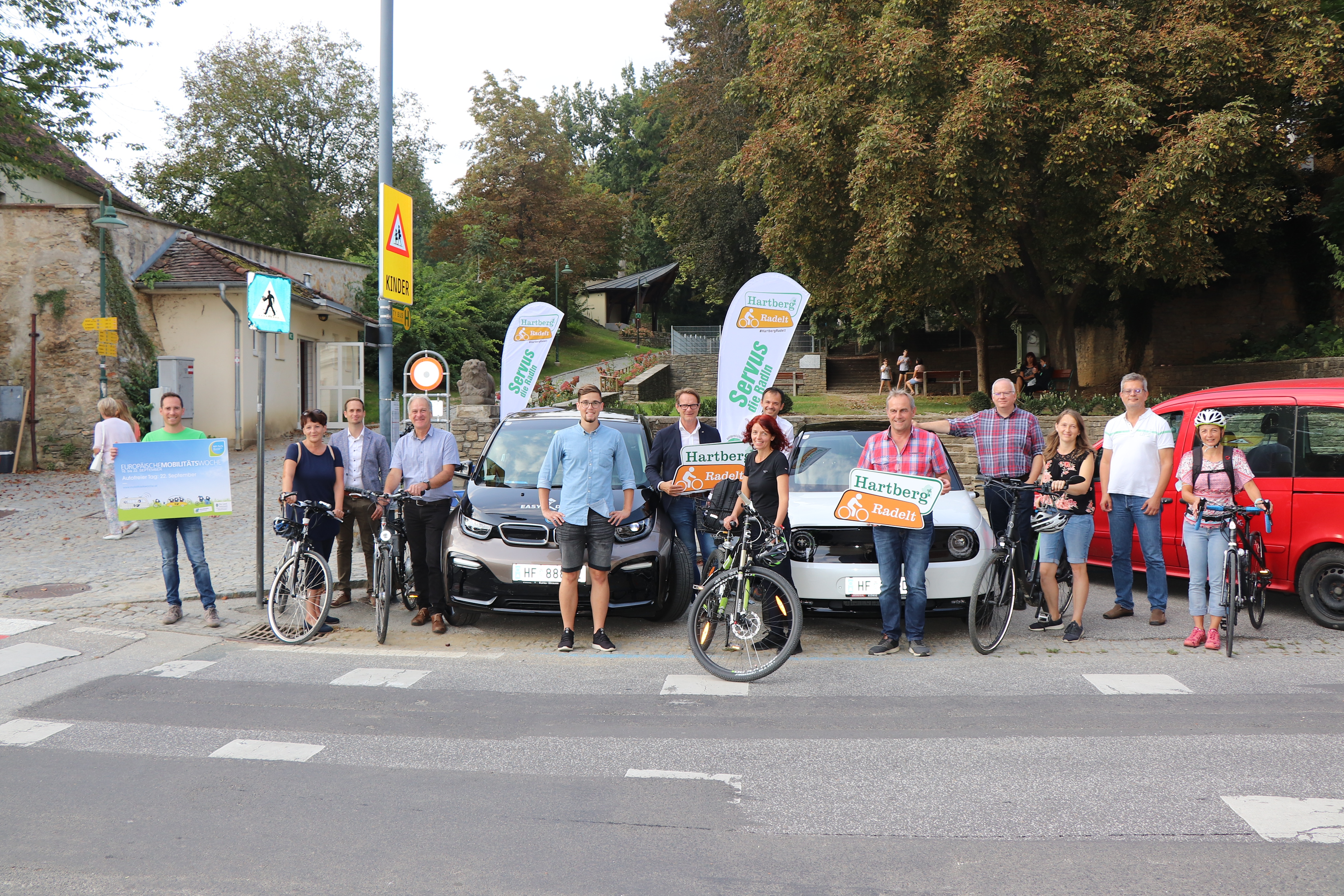 "Duell" in Hartberg Fahrrad versus Auto VerkehrsServer